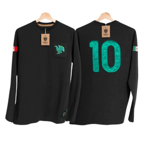 Mexico El Tri Away Number 10 Long Sleeve Shirt