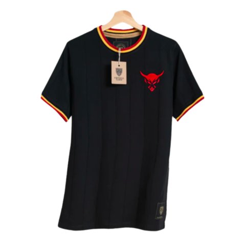 Belgium Le Diable Away Retro Football Shirt (Black)