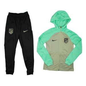 2023-2024 Atletico Madrid Hooded Strike Tracksuit (Oil Green)