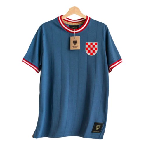 Croatia Kockasti Away Retro Football Shirt