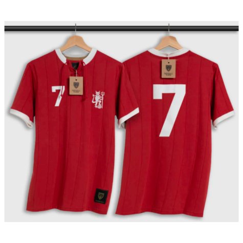 Manchester Ronaldo Retro Shirt with Laces The Devil