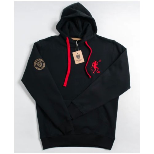 Manchester Retro Football Hoodie The Devil (Black)