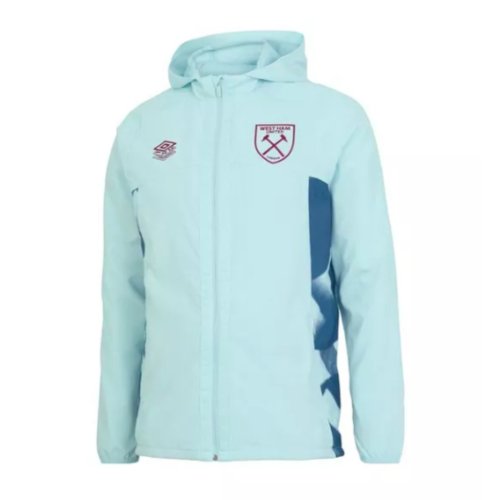 2022-2023 West Ham Shower Jacket (U) - Blue Glow