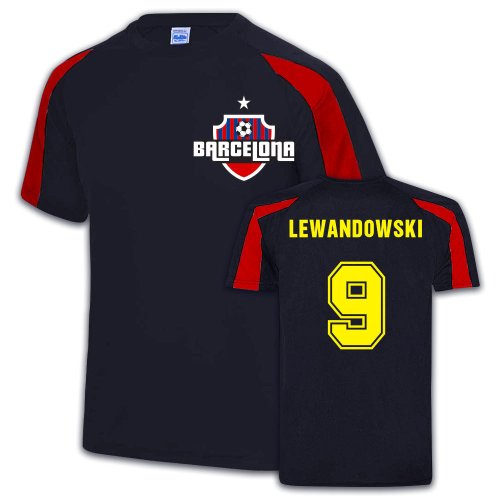 Barcelona Sports Training Jersey (Robert Lewandowski 9)