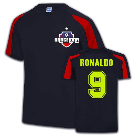 Barcelona Sports Training Jersey (Ronaldo 9)