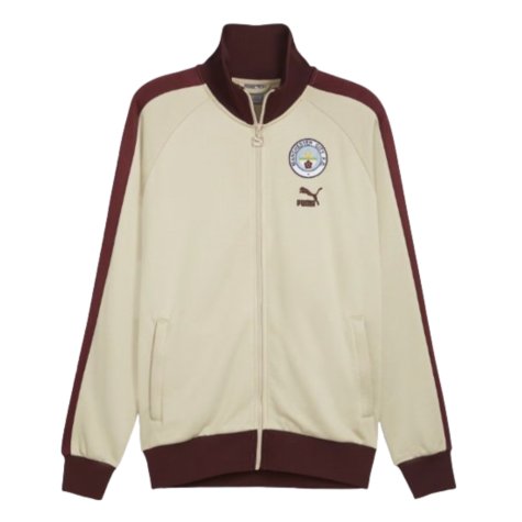 2023-2024 Man City FtblHeritage T7 Track Jacket (Granola)