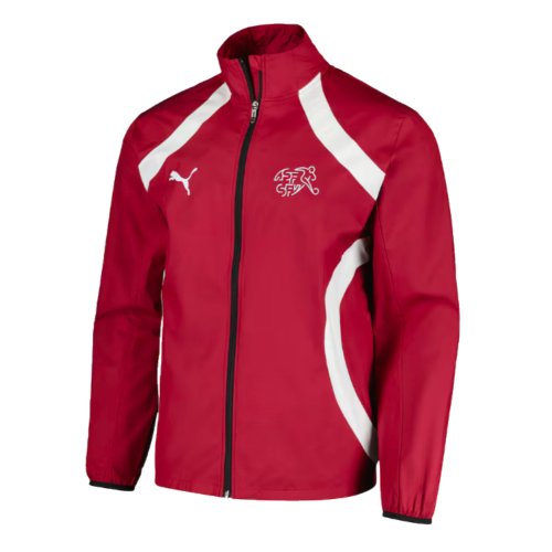 2024-2025 Switzerland Prematch Woven Jacket (Red)