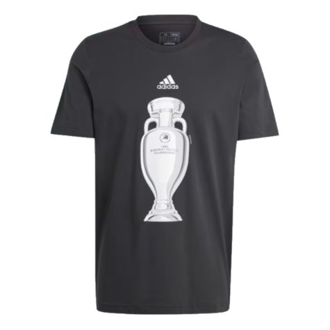 adidas Euro 2024 Official Emblem Trophy T-Shirt - Black