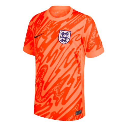 2024-2025 England Home Goalkeeper Shirt (Orange) - Kids