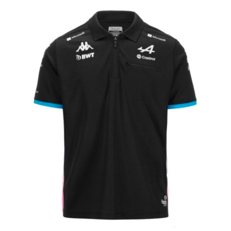 2024 Alpine BWT Team Polo Shirt (Black)