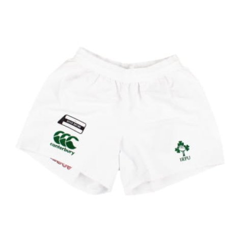 2017-2018 Ireland Rugby Vapordri Home Shorts (White)