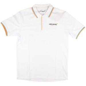 2024 McLaren F1 Mens Core Essentials Polo (White)