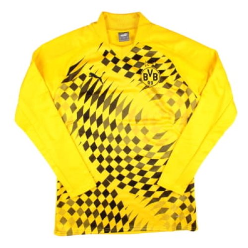 2023-2024 Borussia Dortmund Pre-Match LS Sweat Top (Yellow)