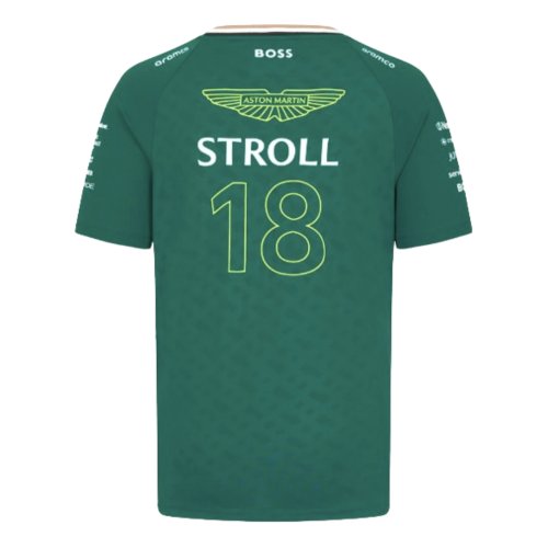 2024 Aston Martin Lance Stroll Team Tee (Green) - Kids