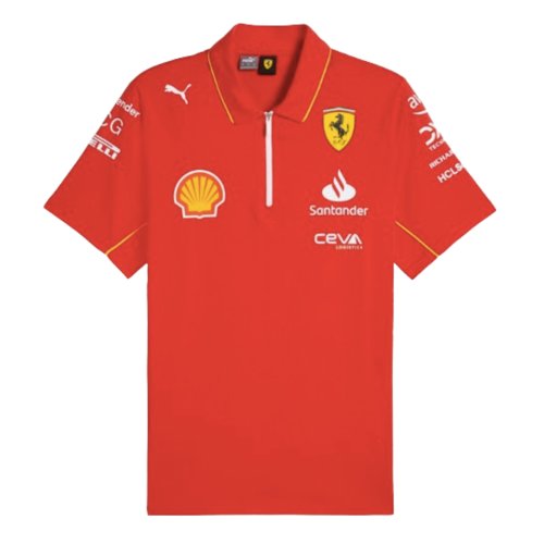 2024 Scuderia Ferrari Team Polo Shirt (Red)