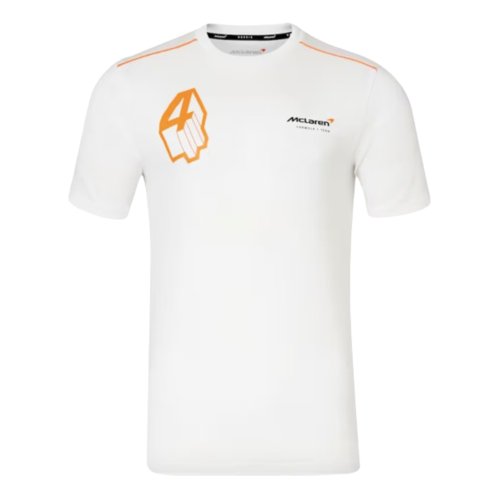 2024 McLaren Core Driver T-Shirt Lando Norris - Bright White