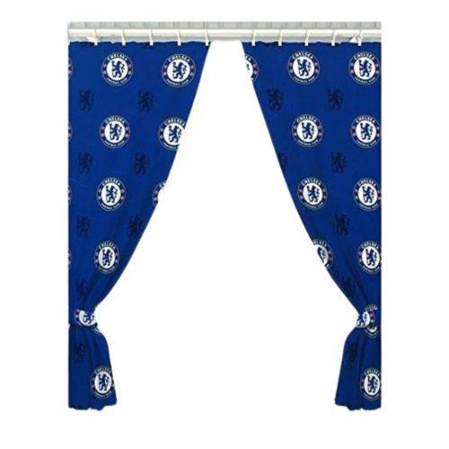 Chelsea Official Repeat Crest Curtains - 72 Inch