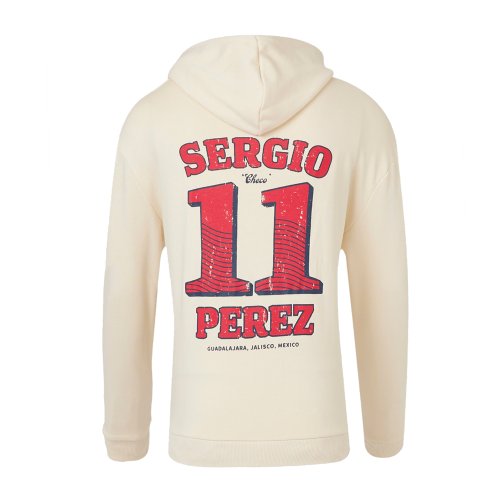 2024 Red Bull Racing Checo Perez Vintage Oversized Hoodie (Ecru)