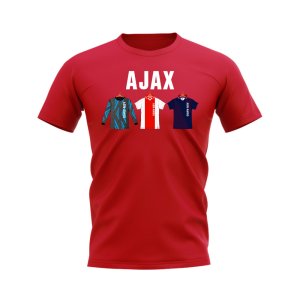 Ajax 1994-1995 Retro Shirt Text T-shirt (Red) Ajax 1994-1995 Retro Shirt Text T-shirt (Red)