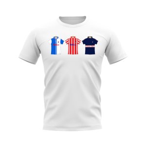 Atletico Madrid 1997-1998 Retro Shirt T-shirt (White)