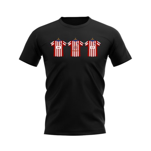 Atletico Madrid 2004-2005 Retro Shirt T-shirt (Black)