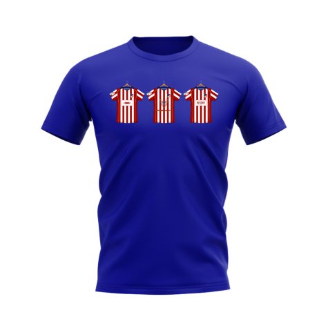 Atletico Madrid 2004-2005 Retro Shirt T-shirt (Blue)