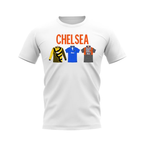 Chelsea 1995-1996 Retro Shirt T-shirts - Text (White)