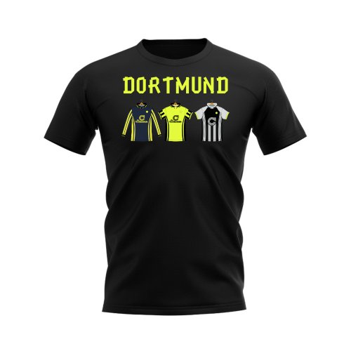 Dortmund 1996-1997 Retro Shirt T-shirt - Text (Black)