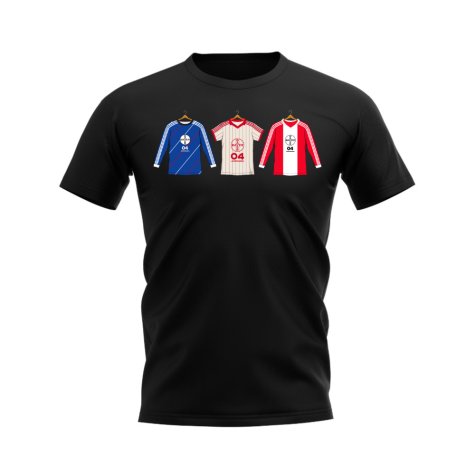 Leverkusen 1984-1985 Retro Shirt T-shirt (Black)