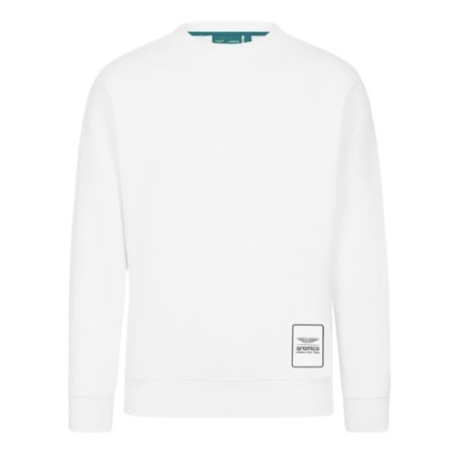 2024 Aston Martin Logo Crew Sweatshirt (White)