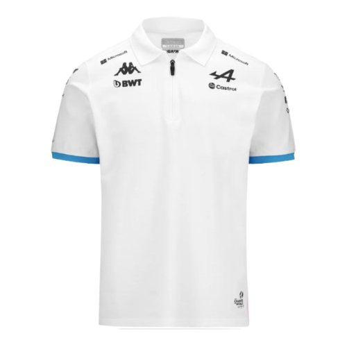 2024 Alpine BWT Team Polo Shirt (White) - Kids