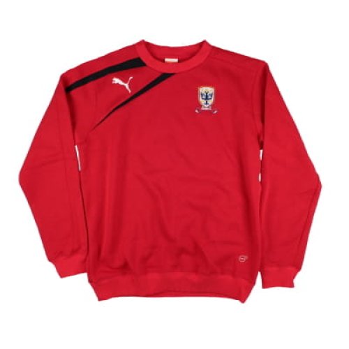 2015-2016 Airdrie Crew Neck Training Jumper (Red)