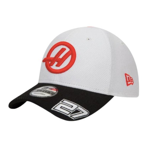 2024 Haas Team Driver Nico Hulkenberg White 9FORTY Adjustable Cap