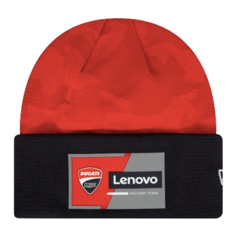 Ducati Team Camo FB Cuff Beanie (Scarlet)