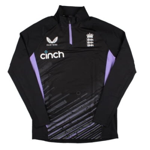 2024 England Cricket 1/4 Zip Training Top (Caviar)