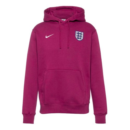 2024-2025 England Football Pullover Hoodie (Rosewood)