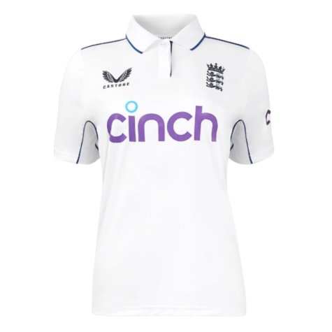 2024 England Cricket Test Replica S/S T-Shirt (Ladies)