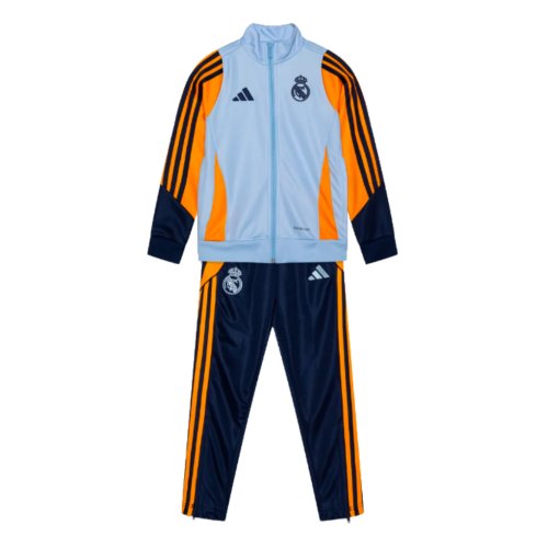 2024-2025 Real Madrid Tracksuit (Glow Blue) - Kids