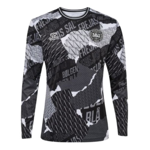 2024-2025 Denmark Pre-Game Crew Neck L/S (Black)