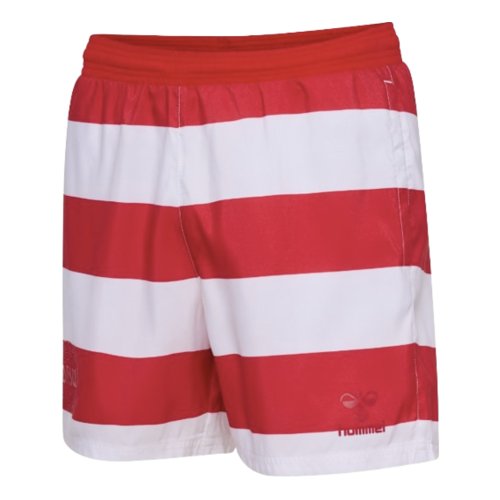 2024-2025 Denmark Pattern Swim Shorts (Red)