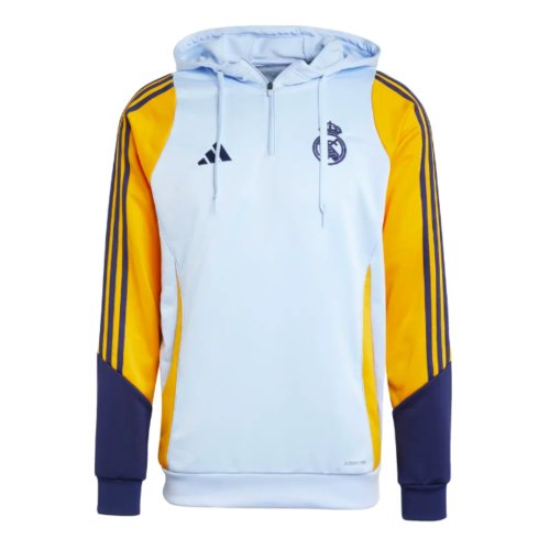 2024-2025 Real Madrid Track Hoody (Glow Blue)