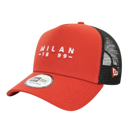 AC Milan Seasonal Wordmark EF Trucker Cap (Red)