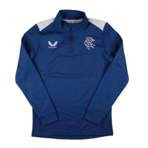 2023-2024 Rangers Blue Matchday Fleece 1/4 Zip Midlayer (Unsponsored)