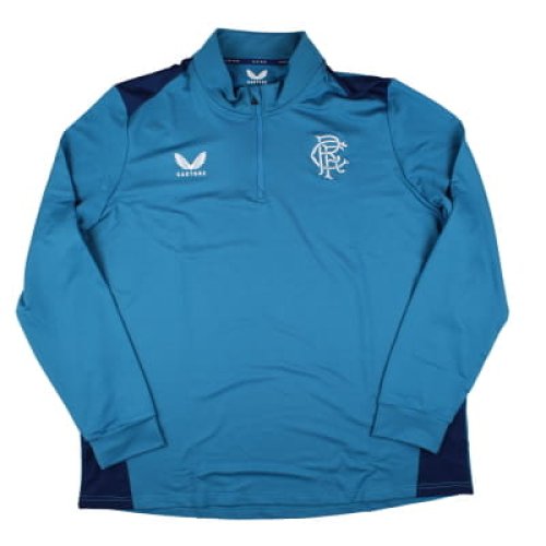 2023-2024 Rangers Blue Training 1/4 Zip Midlayer (Unsponsored)