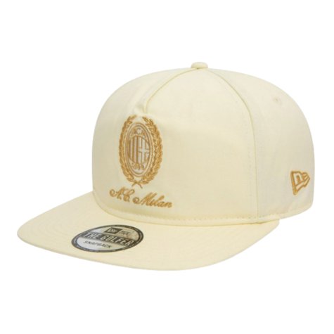 AC Milan Heritage Gold Golfer Cap (Chrome White)