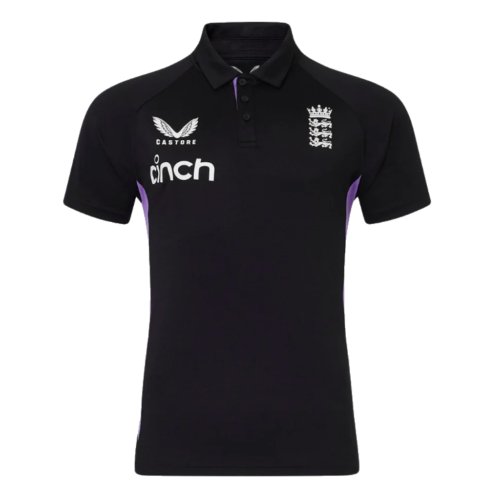 2024-2025 England Cricket Mens Presentation Polo (Caviar)