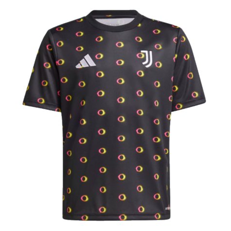 2024-2025 Juventus Pre-Match Shirt (Black) - Kids