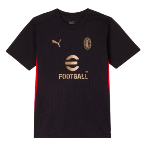 2024-2025 AC Milan Training Shirt (Black) - Kids