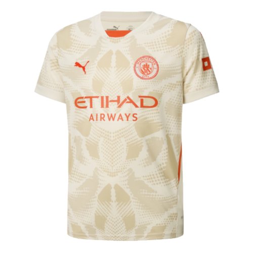 2024-2025 Man City Away Goalkeeper Shirt (Alpine Snow) - Kids