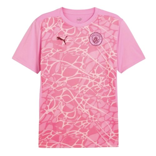 2024-2025 Man City Pre-Match Shirt (Pink) (Nico 14)